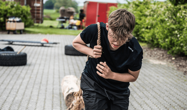 Elev giver den gas på efterskole med outdoor